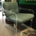 Lucite Leather Chair photo
